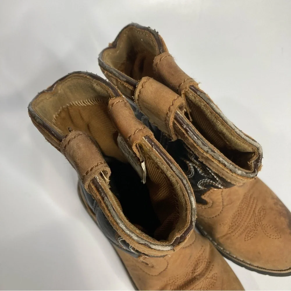 Itasca leather boots buckaroo black‎ size 12